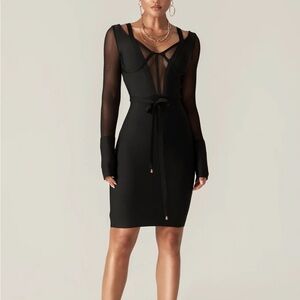 Alieva Roxane Mesh Bandage Dress
